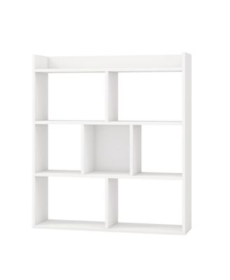 7 Cube Open Back Bookshelf with Anti Tip Safety Wall Anchor