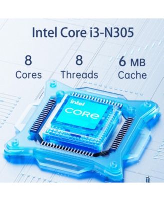 Essential 17.3" Entry Traditional Laptop Intel Core i3 N305 8GB RAM Intel UHD Graphics 128GB eMMC + 512GB SSD Windows 11 Pro 60Hz