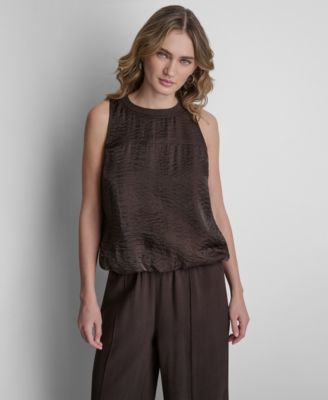 Women's Sleeveless Twinkle Bubble Tank Top