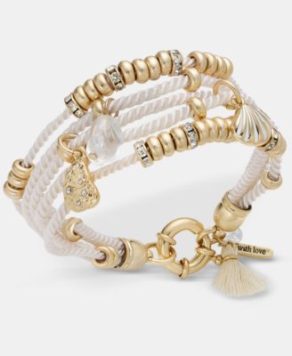 Beaded Multi-Row Flex Bracelet 