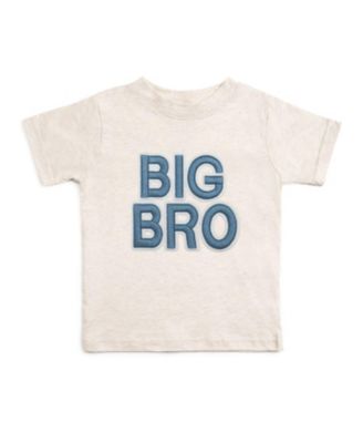 Toddler Boys Bro Embroidered Patch Short Sleeve T-Shirt
