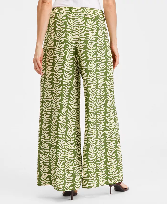Women's Printed Wide-Leg Pants - thumbnail 2