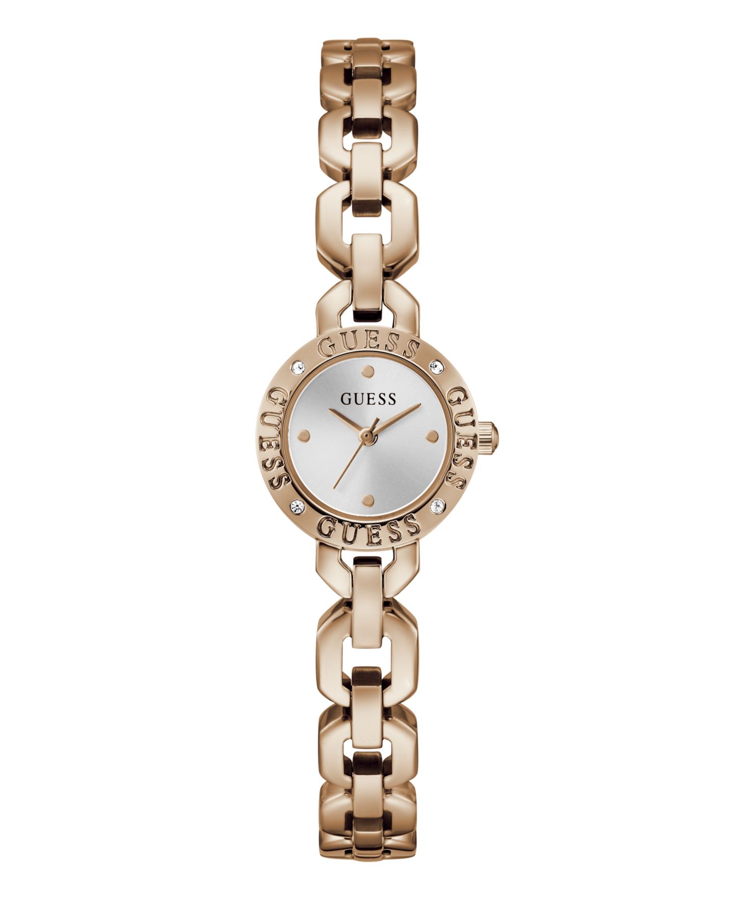 Женские часы GUESS Rose Gold-Tone Stainless Steel Watch, 23mm — фото 1