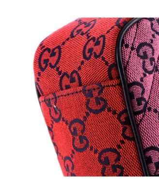 Small GG Marmont Flap Bag Diagonal Quilted GG Canvas with Leather