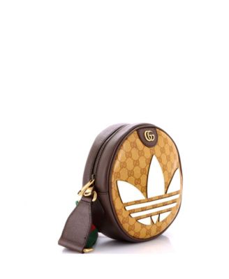 Small x adidas Ophidia Round Crossbody Bag GG Coated Canvas