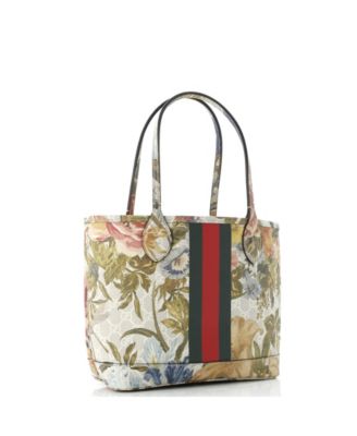 Medium Ophidia Tote Water Flora GG Coated Canvas
