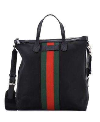 Medium Web Zip Tote Techno Canvas