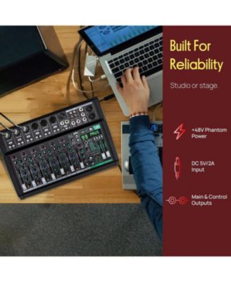 10-Ch. Bluetooth Studio Mixer with DSP Effects PMX510