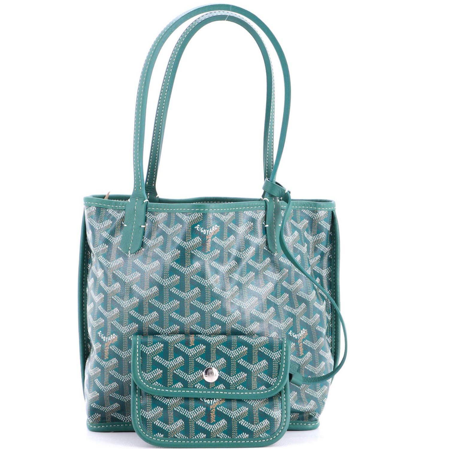 Mini Anjou Reversible Tote Coated Canvas