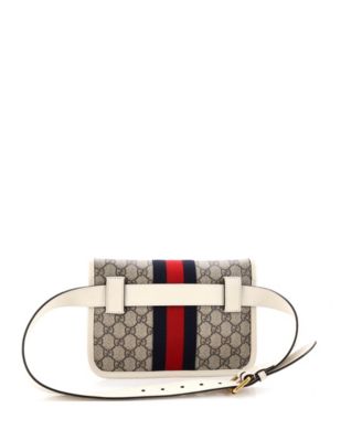 Ophidia Flap Belt Bag GG Coated Canvas with Leather