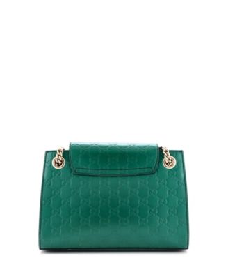 Small Emily Chain Flap Shoulder Bag Guccissima Leather