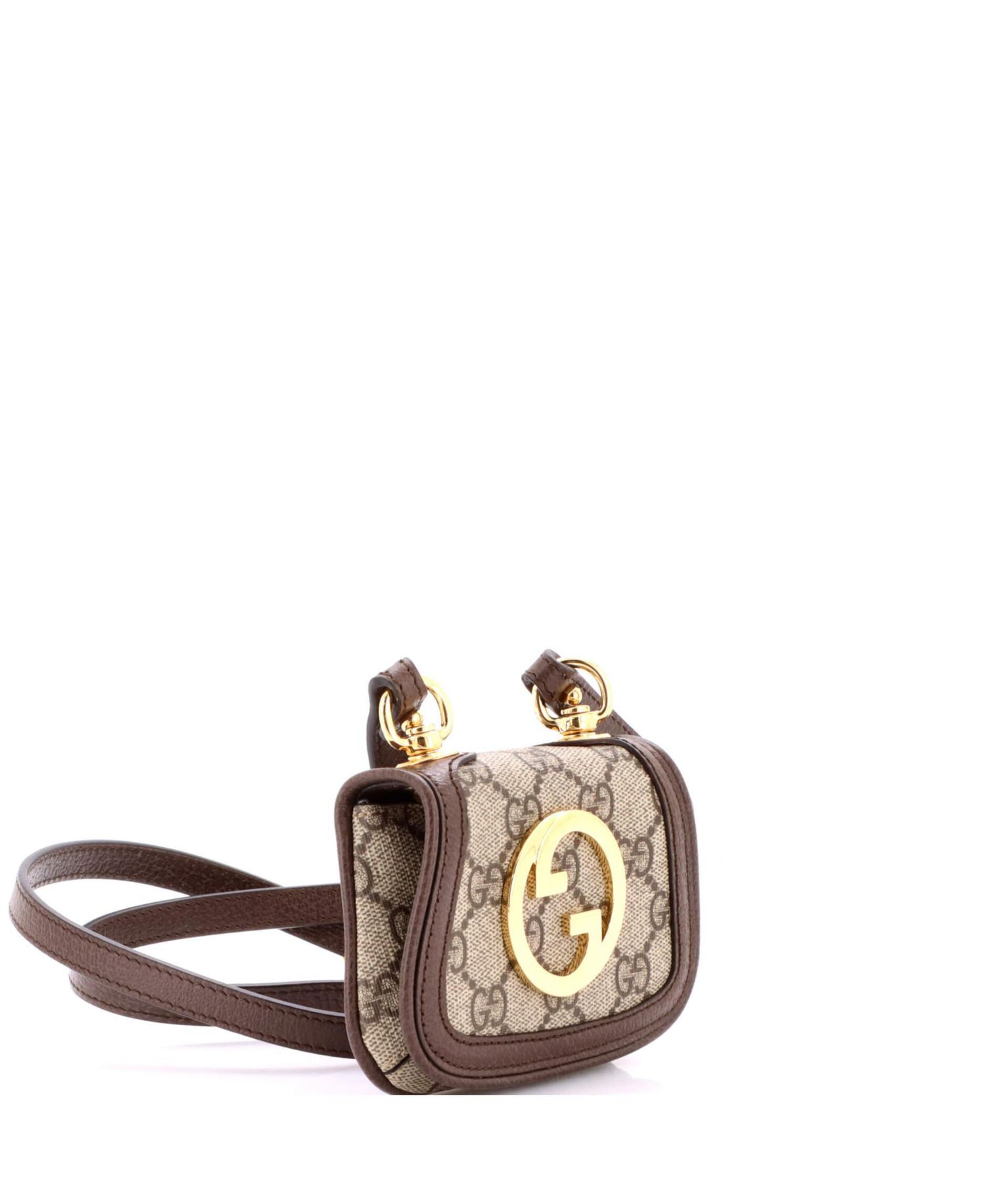 Blondie NM Card Case Wallet with Strap GG Coated Canvas