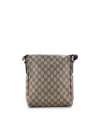 Small Flap Messenger GG Coated Canvas