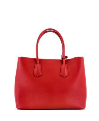 Medium Cuir Double Tote Saffiano Leather