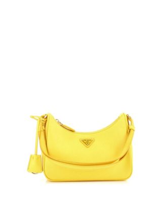 Mini Re-Edition Hobo Saffiano Leather