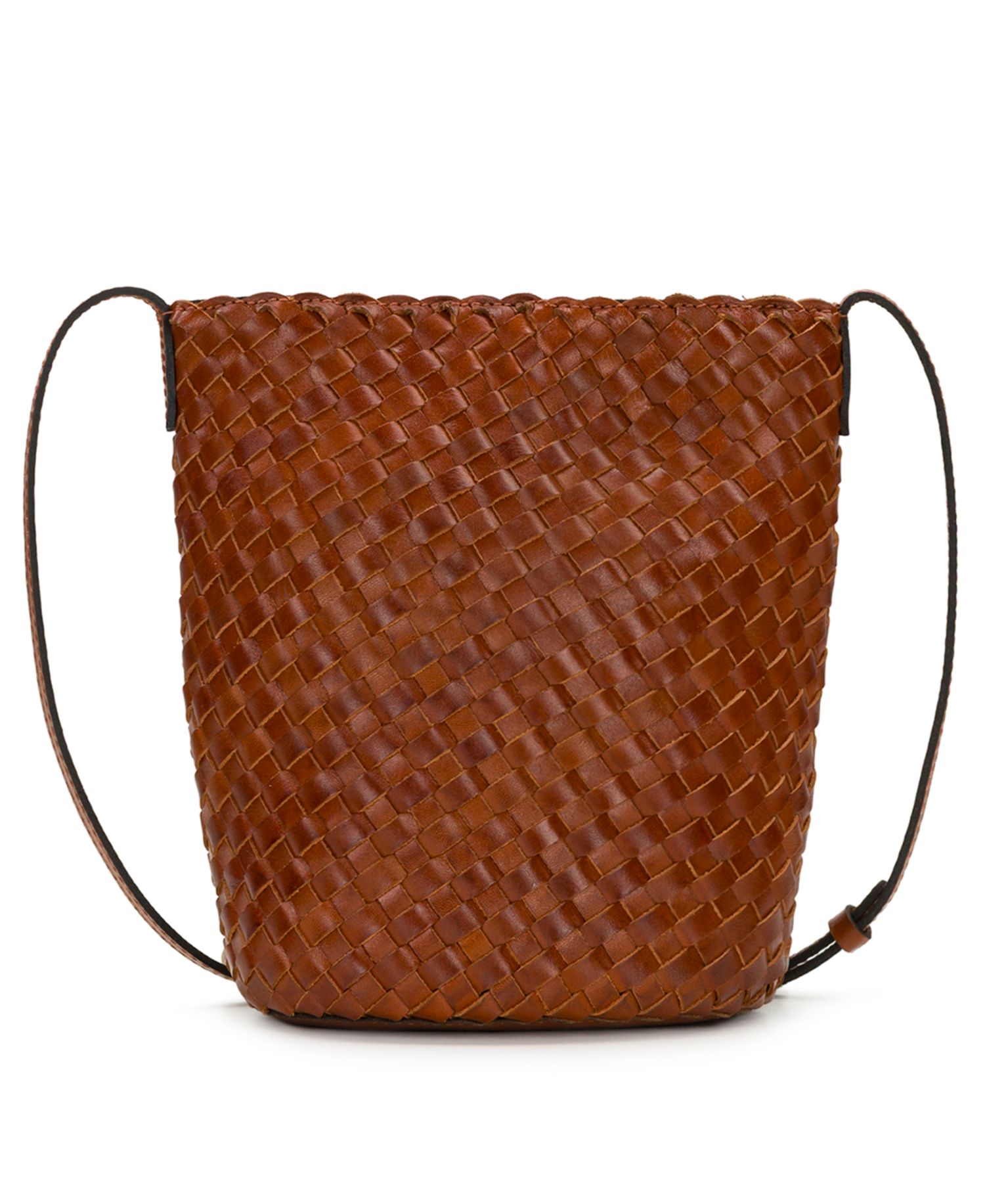 Darcy Small Woven Leather Crossbody Handbag