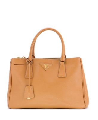 Small Double Zip Lux Tote Saffiano Leather