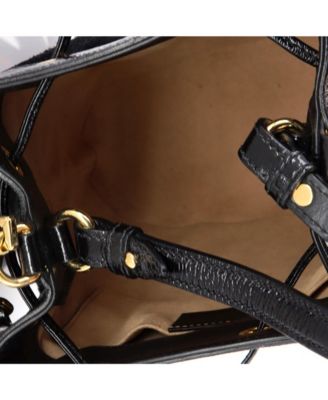 Small Ophidia Bucket Bag Suede