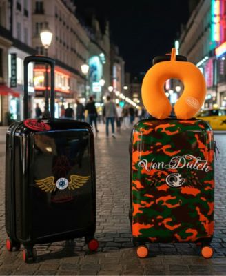 Camo Small Expandable Hardside Carry-On Spinner Suitcase