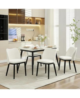 Dining Chairs Set of Dining Room Side Chairs,Chair for Dining with Padded Seat and Wood Legs,Modern Dining Chair for Restaurant