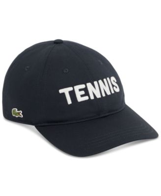 Men's Embroidered Twill 6-Panel Cotton Tennis Hat