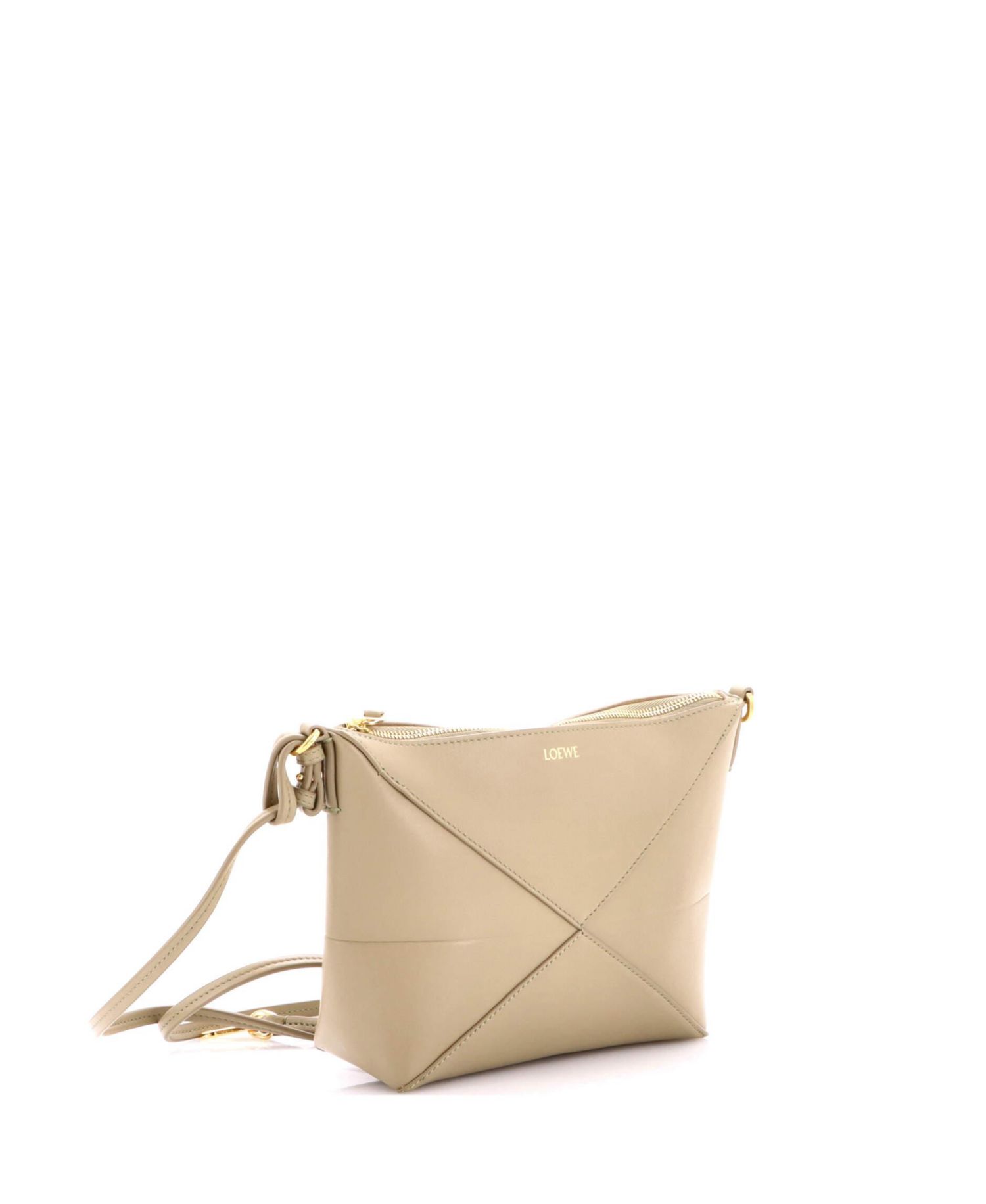 Puzzle Pouch Bag Leather