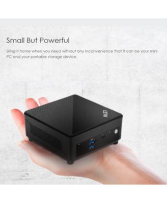 Cubi 5 Mini Desktop Intel Core i7 16GB RAM Intel Iris Xe Graphics 512GB SSD Storage Windows 11 Pro - Black