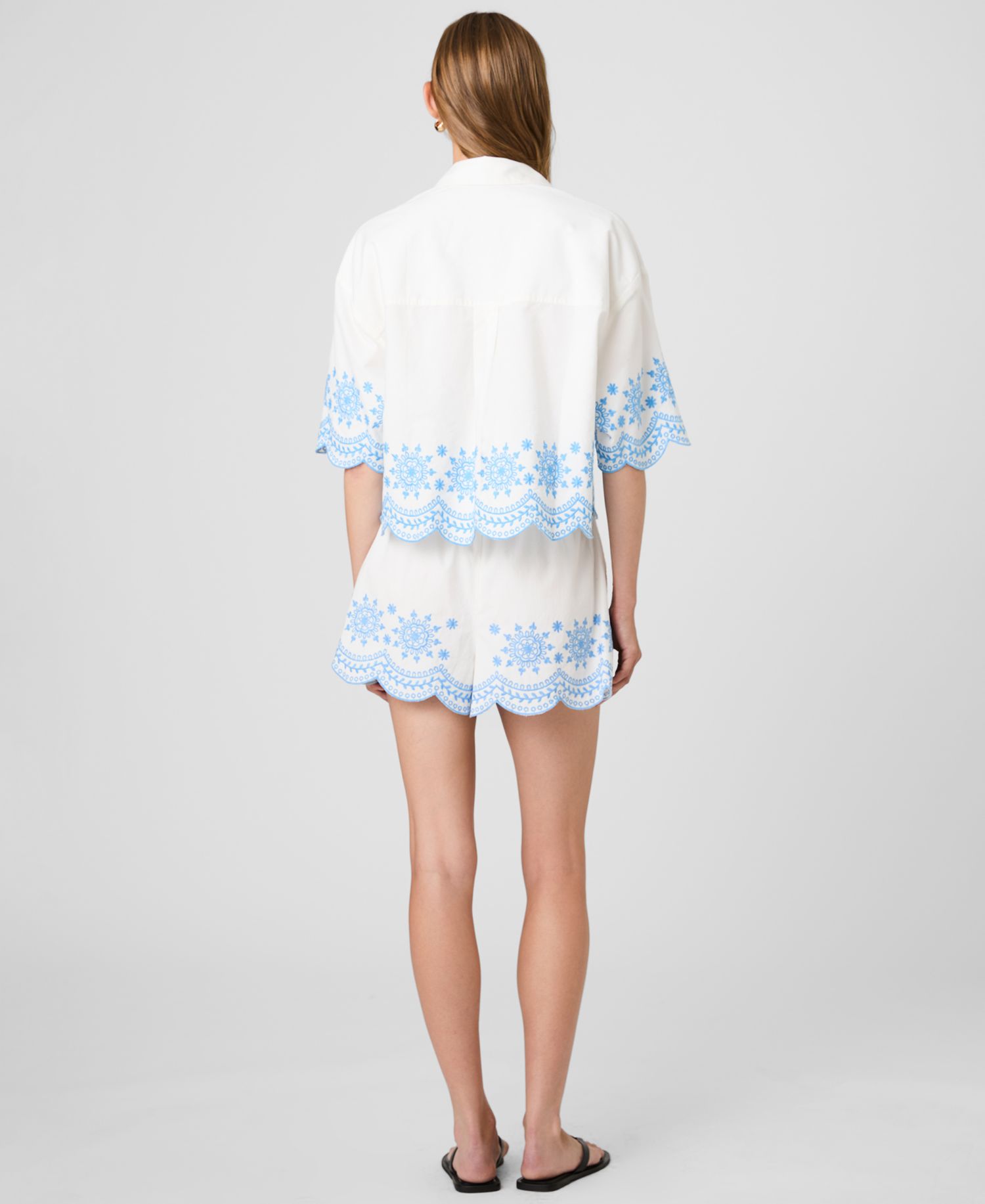 Women's Collared V-Neck Blouse