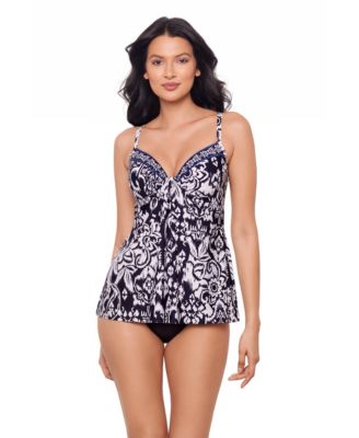 Women's Printed Underwire Tankini Top