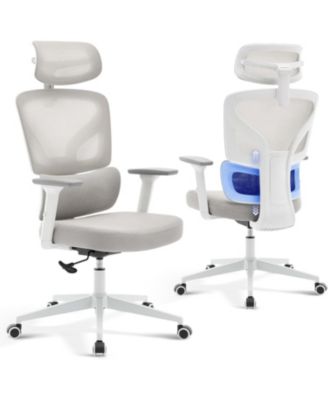 Ergonomic Office Chair with Adjustable Lumbar Support, High-Back Desk Chair with Headrest