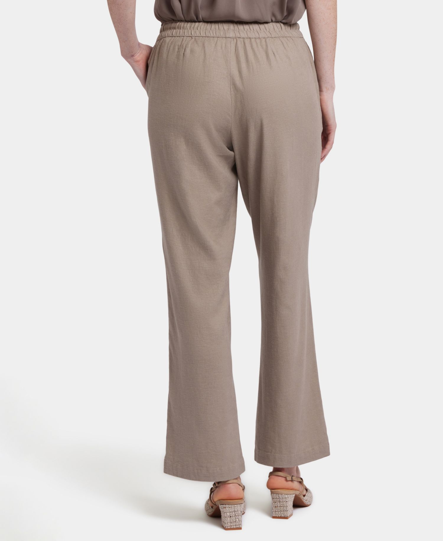 Petite Relaxed Drawstring Pull-On Pants