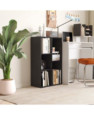 5 Cube Storage Bookshelf Kids Toy Organizer Horizontal Vertical, Black