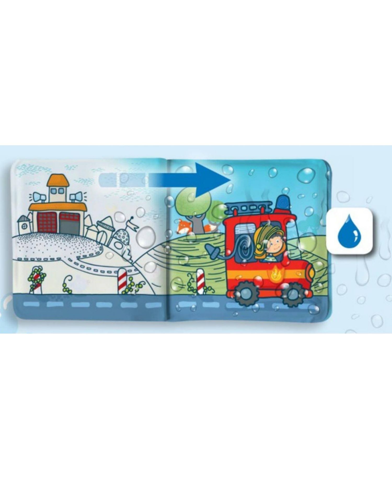 Fire Brigade Color-Changing Firefighting Bath Book