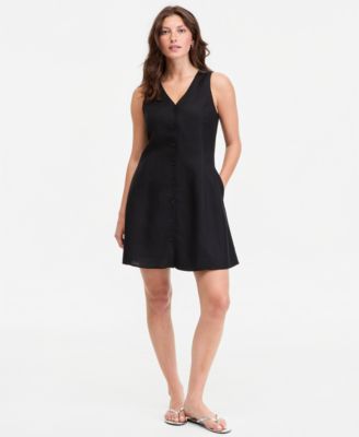 black dress shirt white vest Ladies' 6 Button Vest