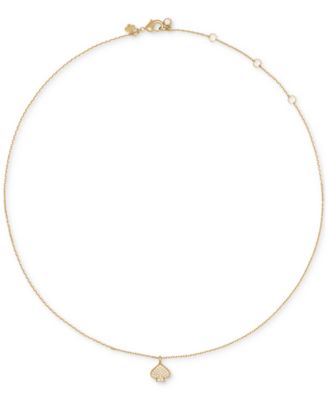 Cubic Zirconia Pave Mini Pendant Necklace