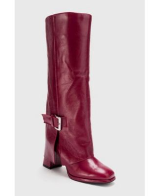 Women's Lojo Leather Block Heel Boot