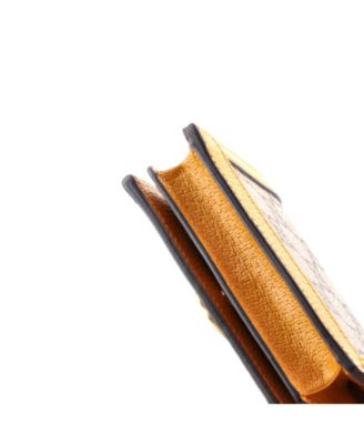 GG Marmont Bifold Card Holder Printed GG Coated Canvas