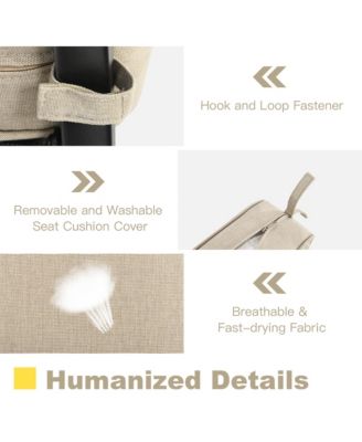 2PCS Outdoor Loveseat Set Cushioned Patio Bench Sofa w/ Coffee Table