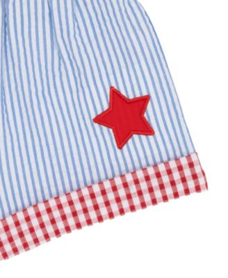Baby Girls' Americana Stars Seersucker Top and Shorts, 2-Piece Set