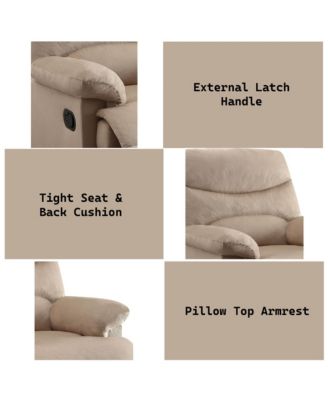 Woven Fabric Motion Recliner