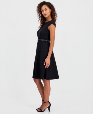 macys womens black dress Macy Dress Satin Black