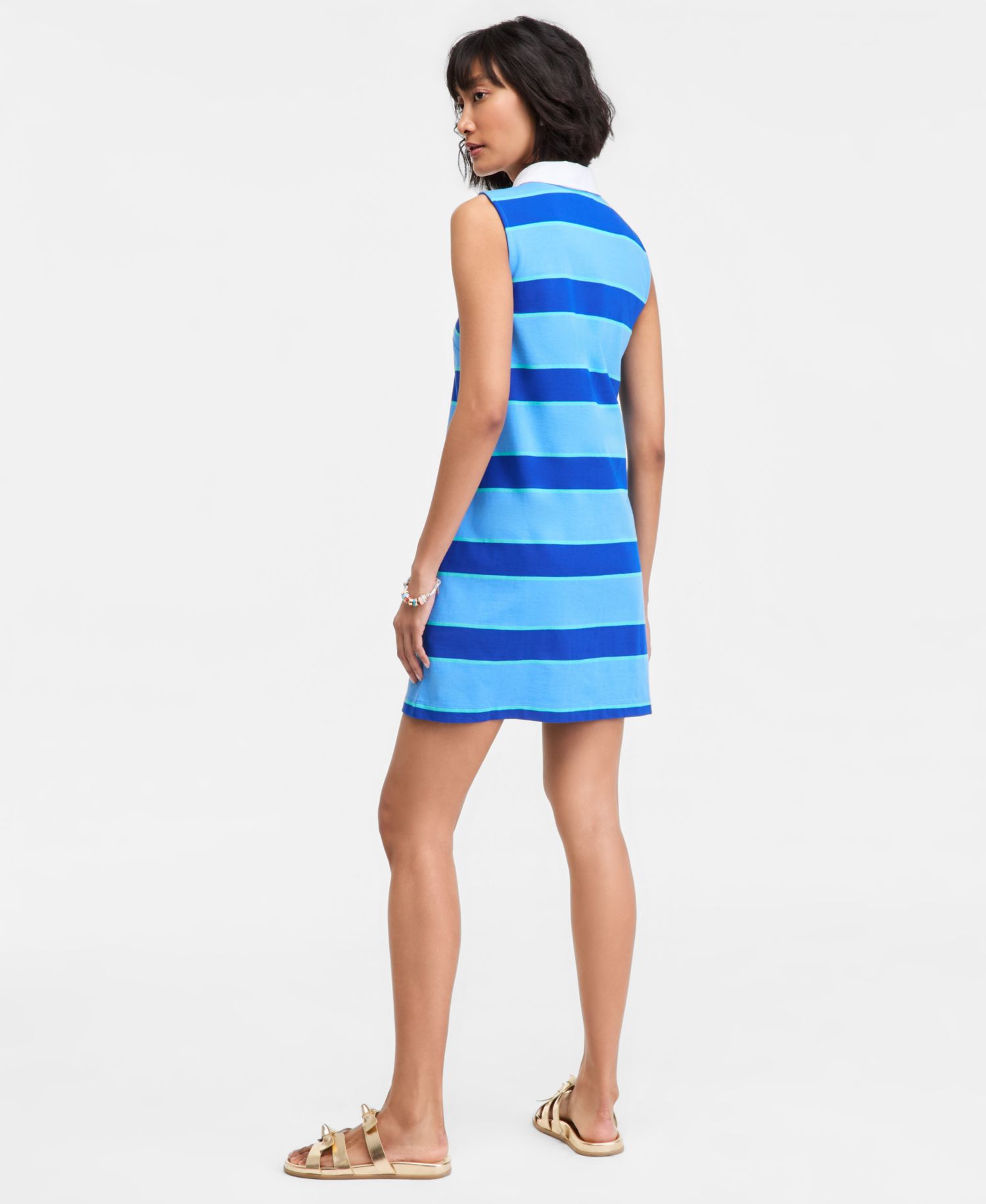 Women's Molly Stripe Sleeveless Polo Dress