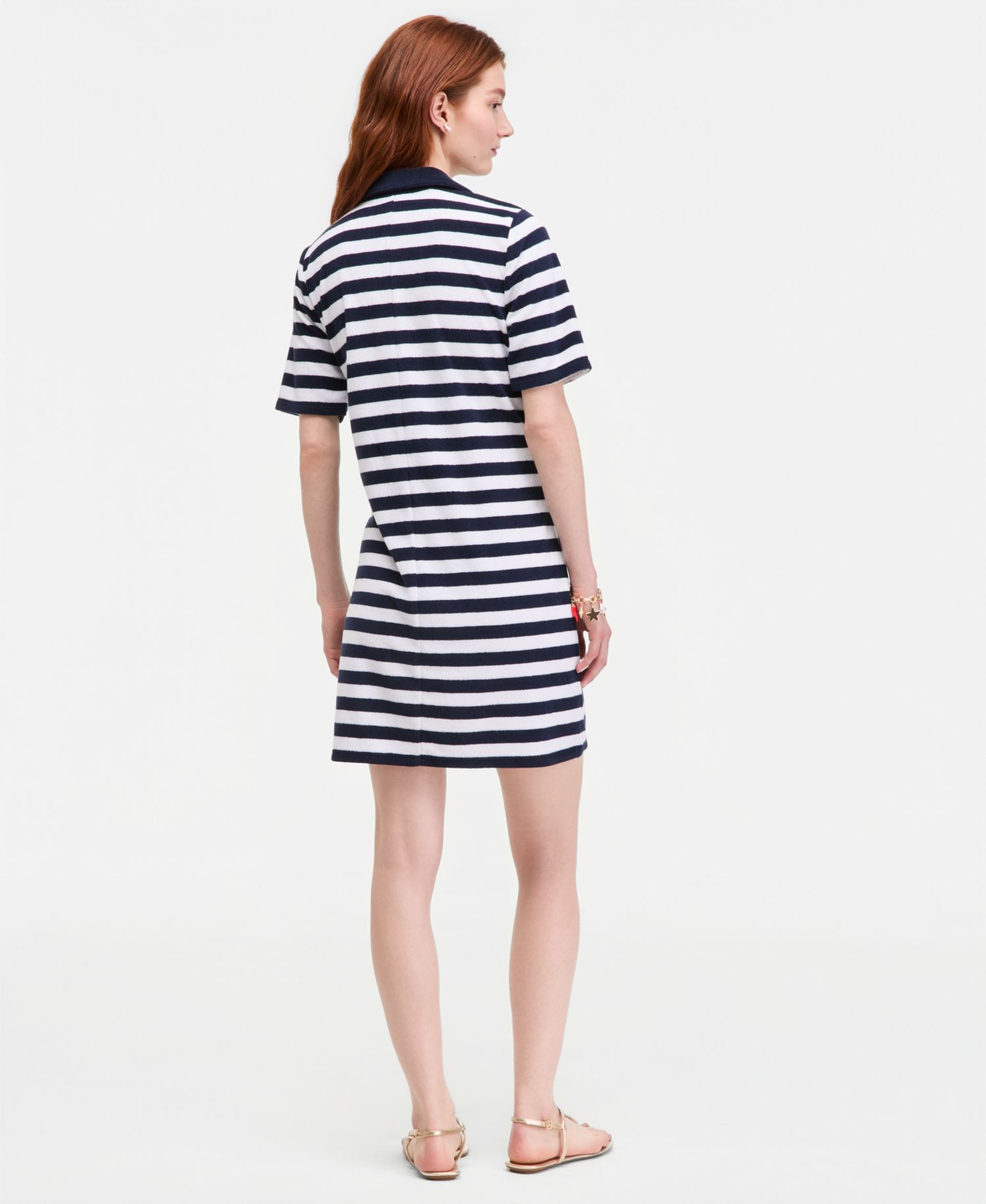 Women's Terry Relaxed Polo Dress