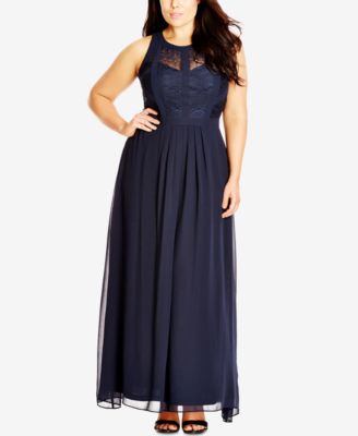 City Chic - Plus Size Sleeveless Maxi Dress