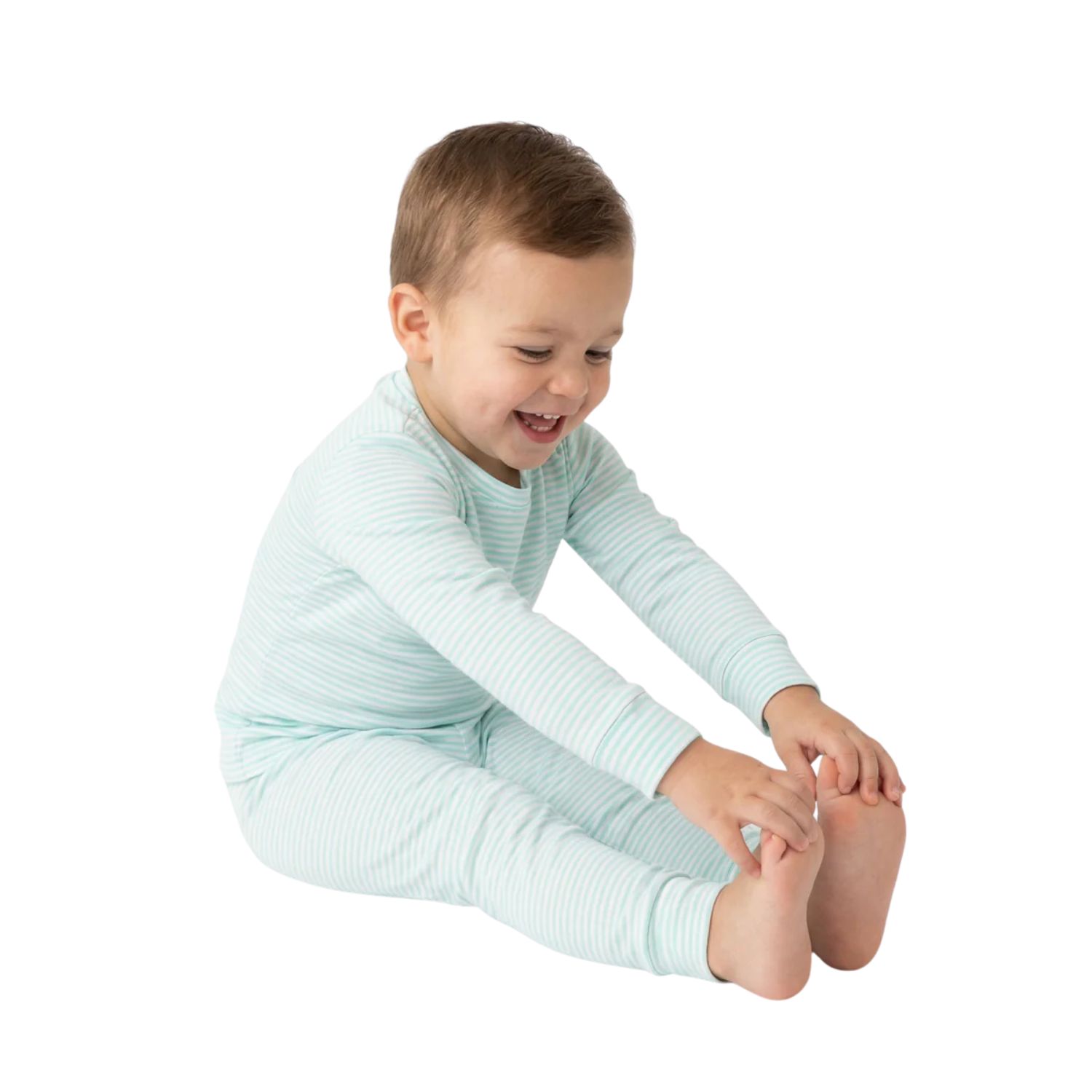 Baby Boys Cloud Stripe Pajama Set