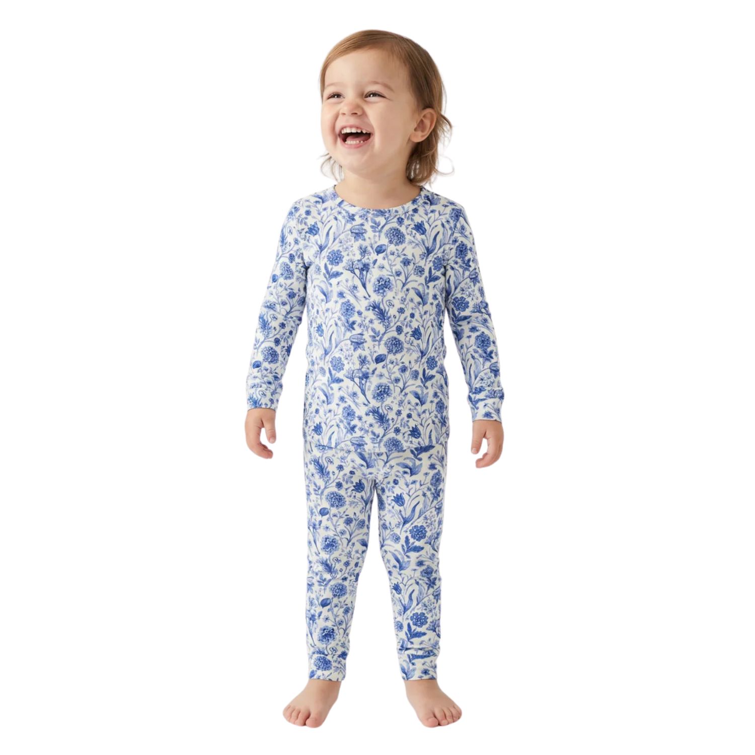 Baby Girls Porcelain Vine Pajama Set