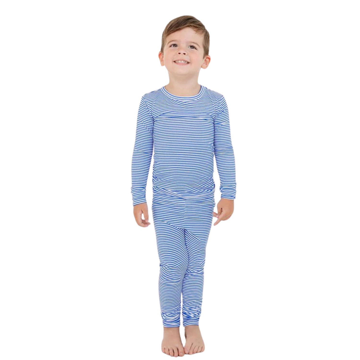 Baby Boys Cobalt Stripe Pajama Set
