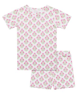 Baby Girls Pink Posy Pajama Set