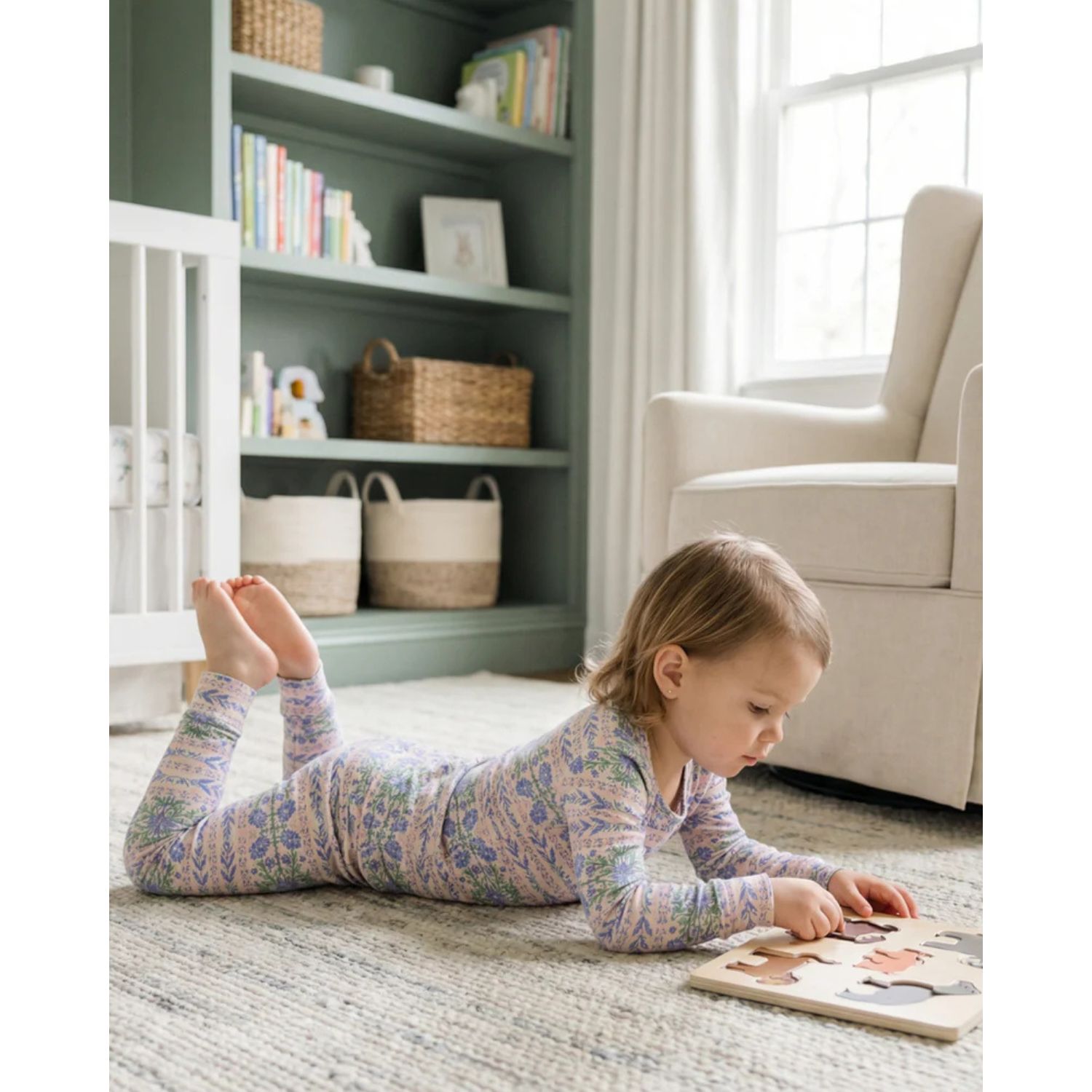Baby Girls Spring Cascade Pajama Set