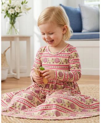 Toddler Girls Pomegranate Soiree Bamboo Twirl Dress